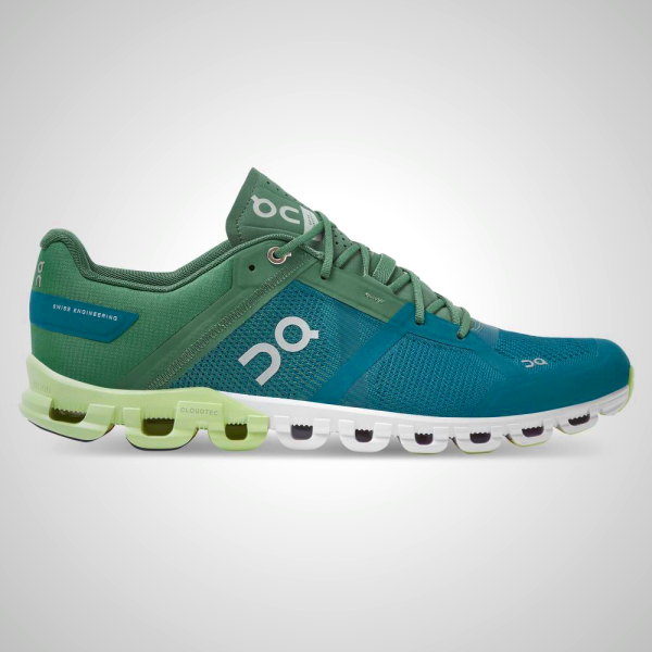 ON Cloudflow Men's Running Shoes MX-0NYME Turquoise/Green