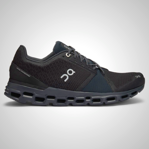 ON Cloudstratus Running Shoes for Men - Black MX-6REDS